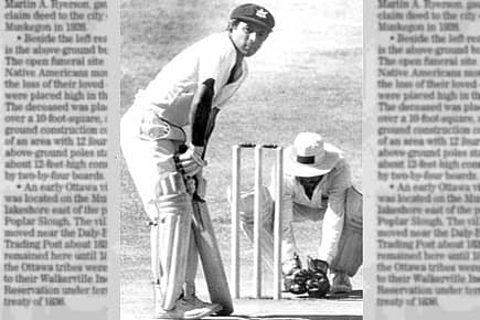 When He Batted Left-handed