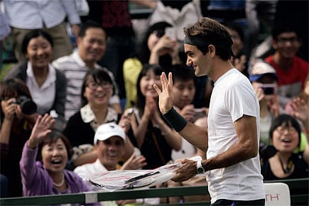 Roger Federer in Shanghai