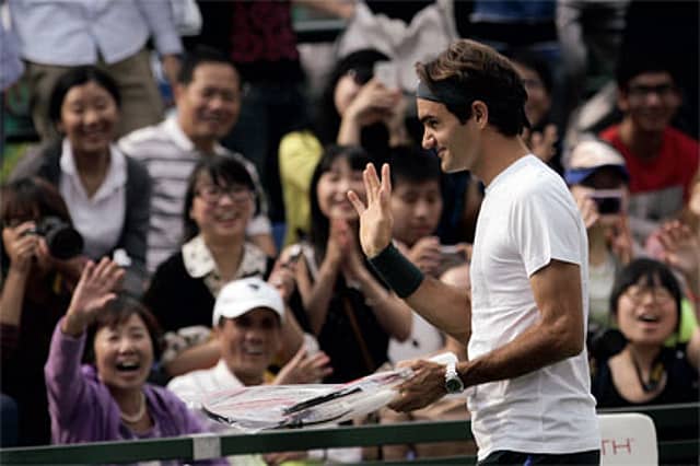 Roger Federer in Shanghai