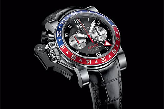 Graham Chronofighter Oversize GMT Blue and Red