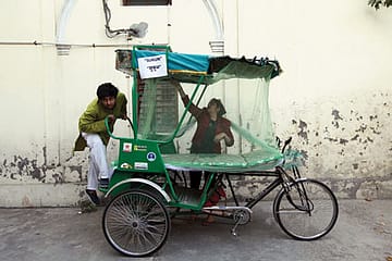 Rickshaw with a Bed
