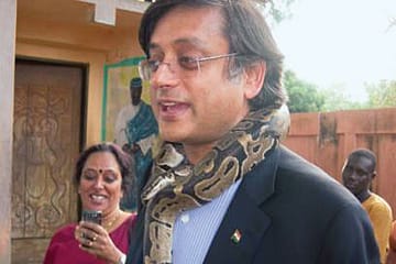 Tharoor the Snake Charmer