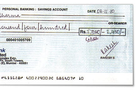 New Cheque Norms