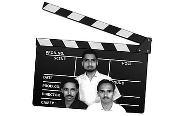 Three Men in a Theatre