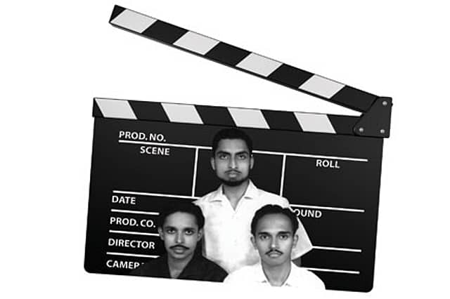 Three Men in a Theatre