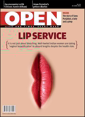 open magazine cover