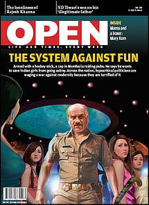 open magazine cover