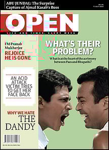 open magazine cover