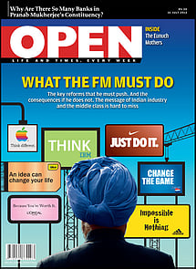 open magazine cover
