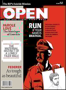 open magazine cover