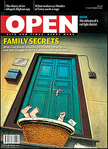 open magazine cover