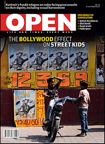 open magazine cover