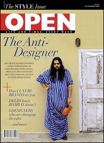 open magazine cover