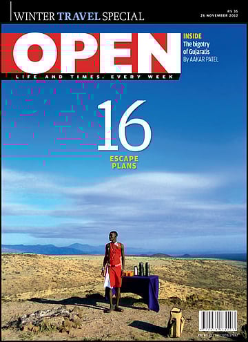 open magazine cover
