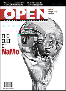 open magazine cover
