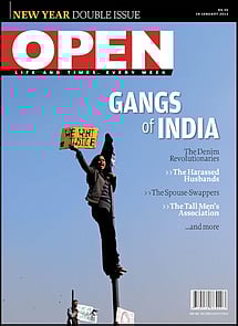open magazine cover