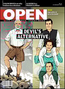 open magazine cover