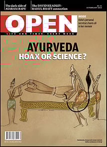 open magazine cover