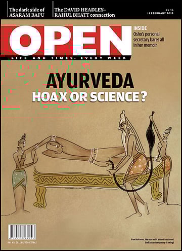 open magazine cover