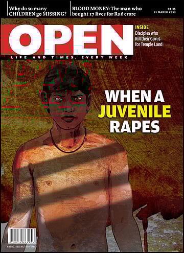 open magazine cover