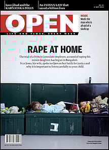 open magazine cover
