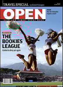open magazine cover
