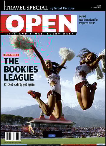 open magazine cover