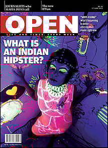 open magazine cover