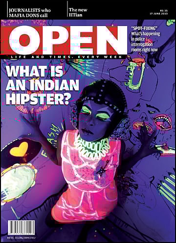 open magazine cover