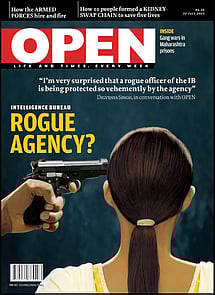 open magazine cover