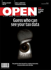 open magazine cover