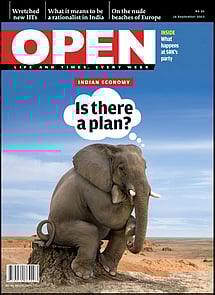 open magazine cover