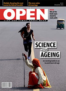 open magazine cover