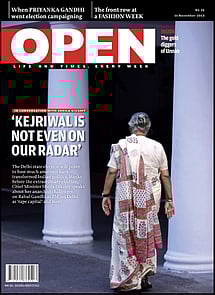 open magazine cover
