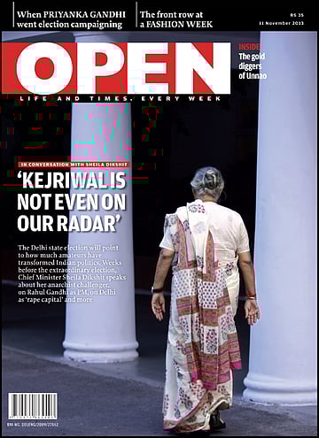 open magazine cover