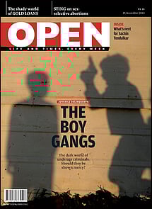 open magazine cover