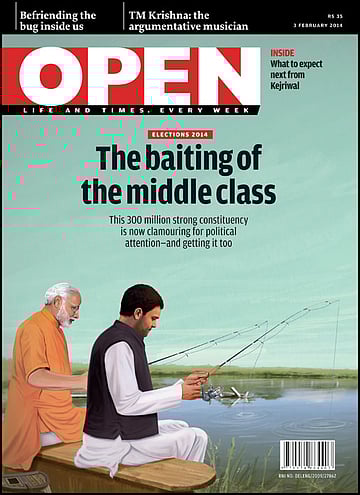 open magazine cover