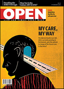 open magazine cover