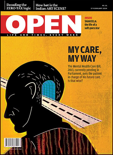 open magazine cover