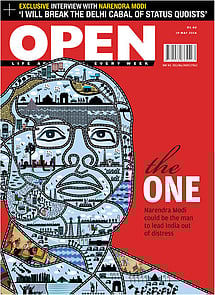 open magazine cover