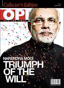 open magazine cover