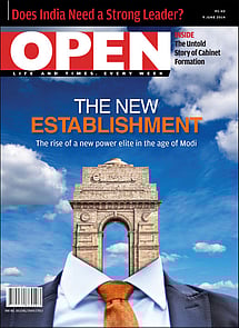 open magazine cover