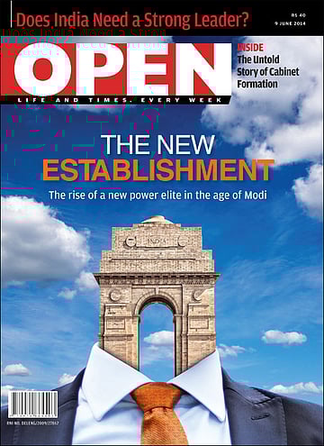 open magazine cover