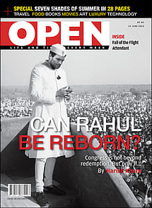 open magazine cover