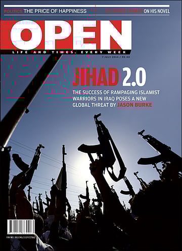 open magazine cover
