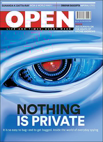 open magazine cover