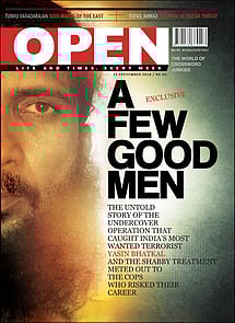 open magazine cover