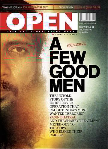 open magazine cover