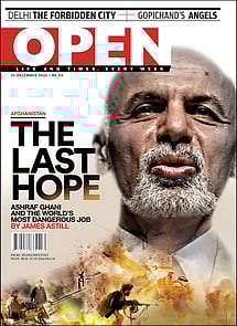 open magazine cover