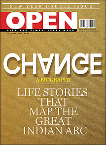 open magazine cover